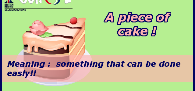 Você sabe o que significa a expressão A piece of cake? 🤔 ⠀ A tradução ao  pé da letra dela é Um pedaço de bolo, mas sendo usada como expressão  significa